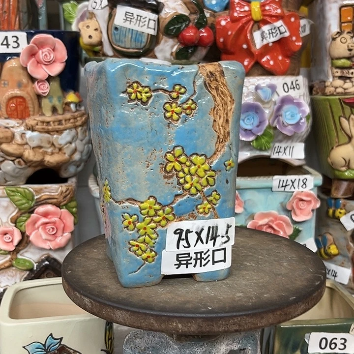 花盆紫砂粗陶材质多肉花盆