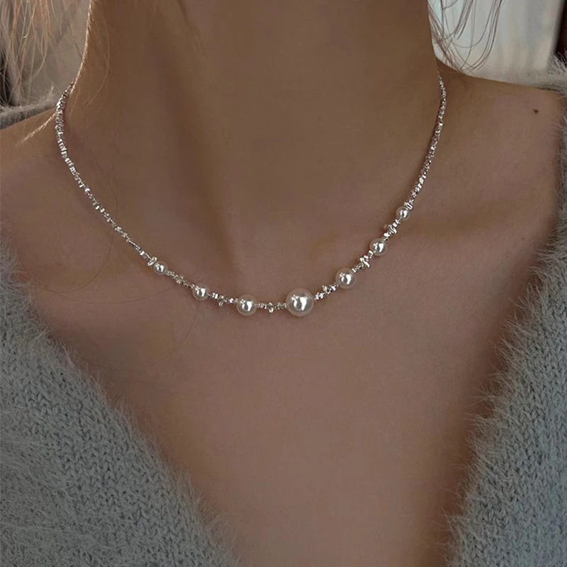 链子925银 七珠银子项链女复古高级感轻奢路路通锁骨链情人节礼物
