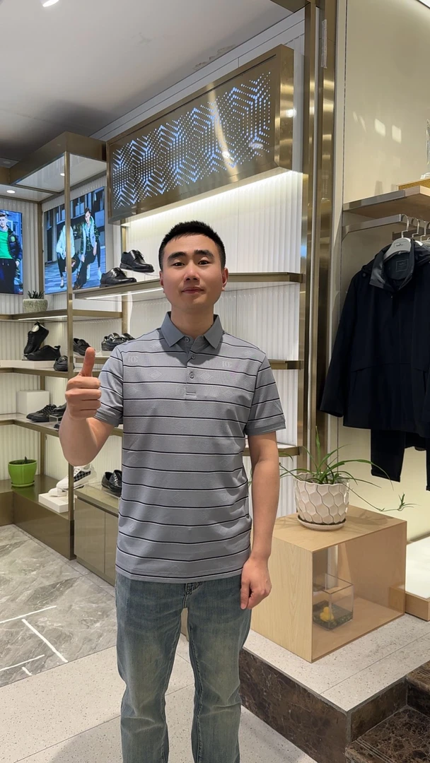 实体店高品质专柜翻领短袖T恤B2 T008-8