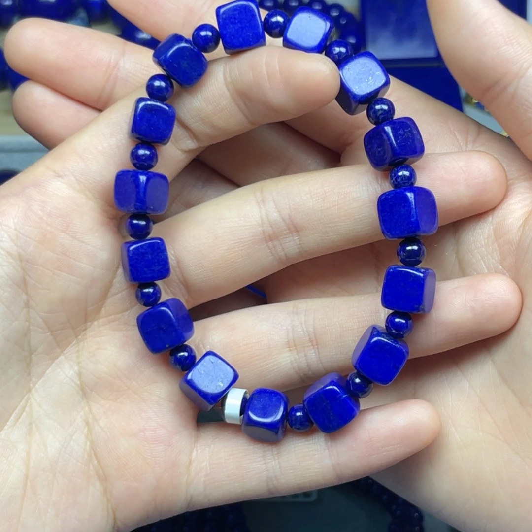 青金石未镶嵌小方糖