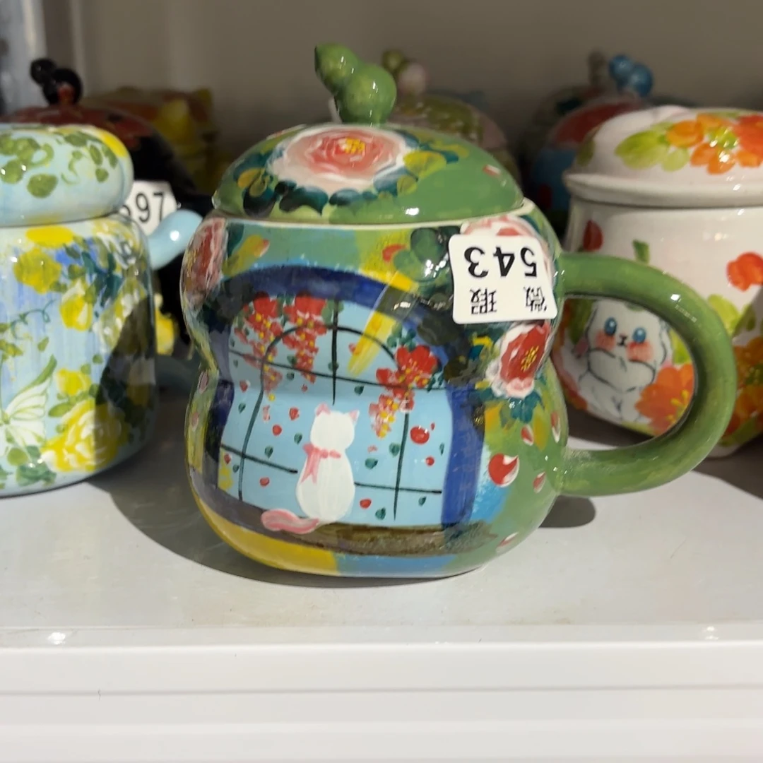 景德镇手绘高温釉下彩陶瓷茶具