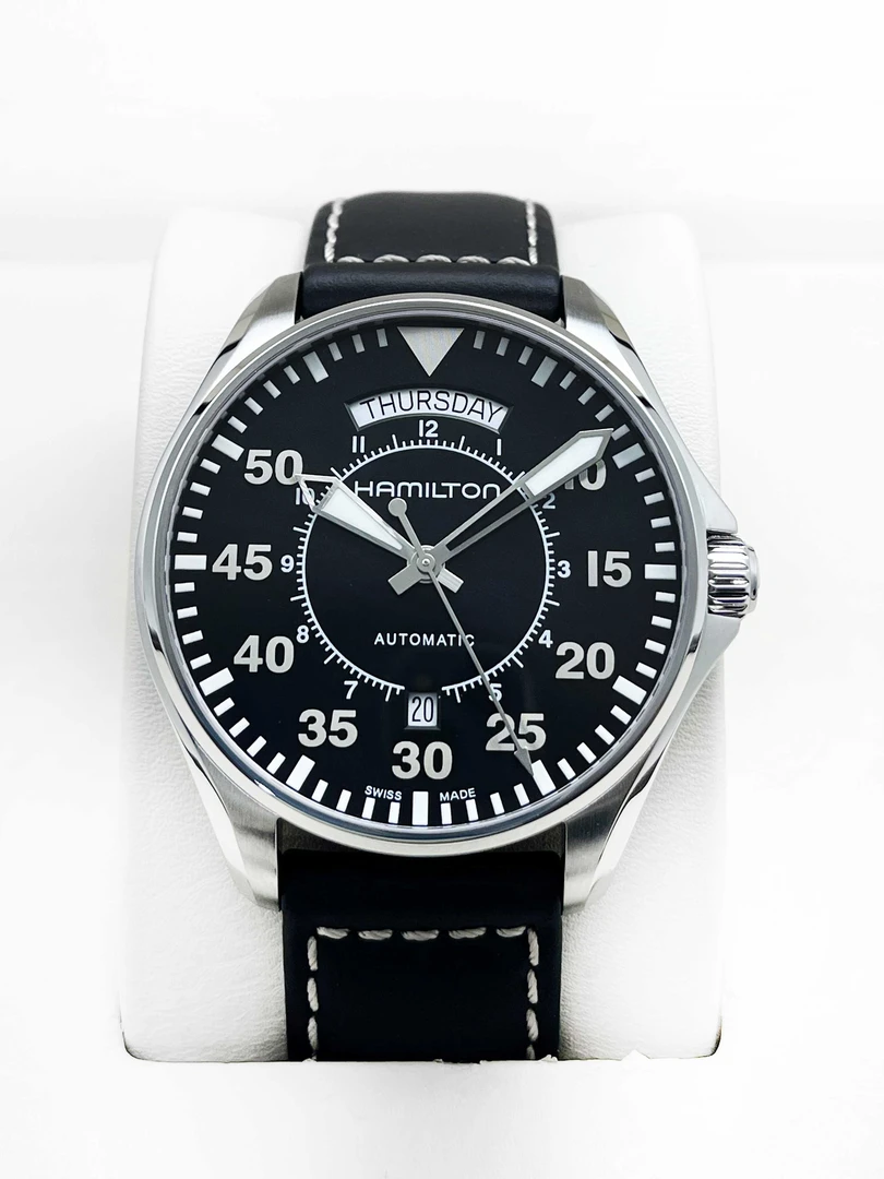 99新 Hamilton/汉米尔顿 云时臻品/卡其航空系列/全套/42mm