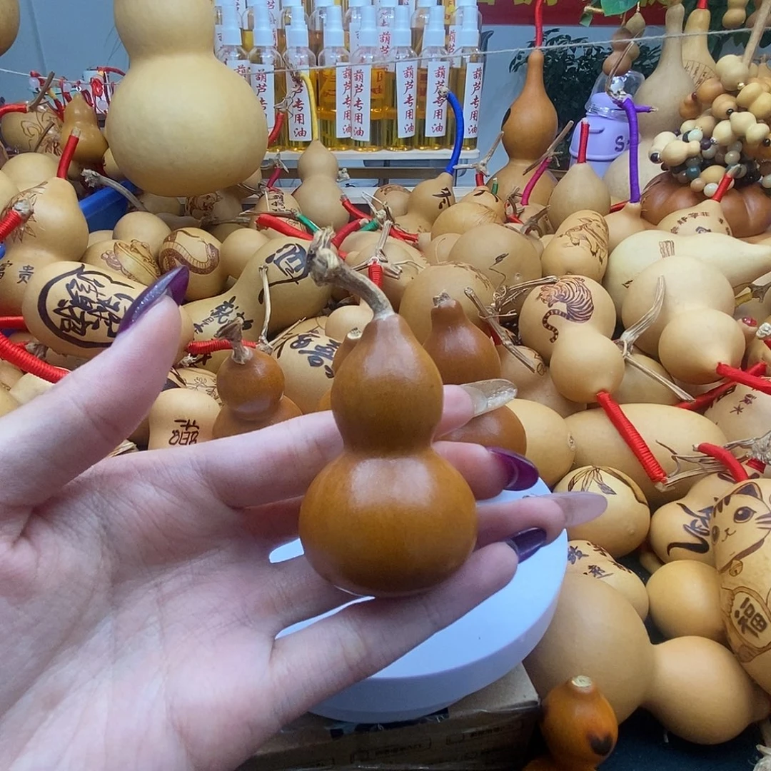 春***开香榧木葫芦工艺美术
