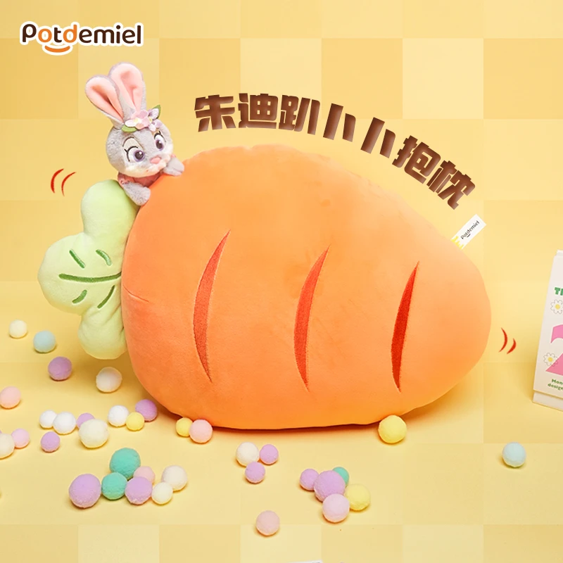 蜂蜜罐迪士尼正版授权疯狂动物城朱迪趴卜卜抱枕玩具毛绒公仔抱枕