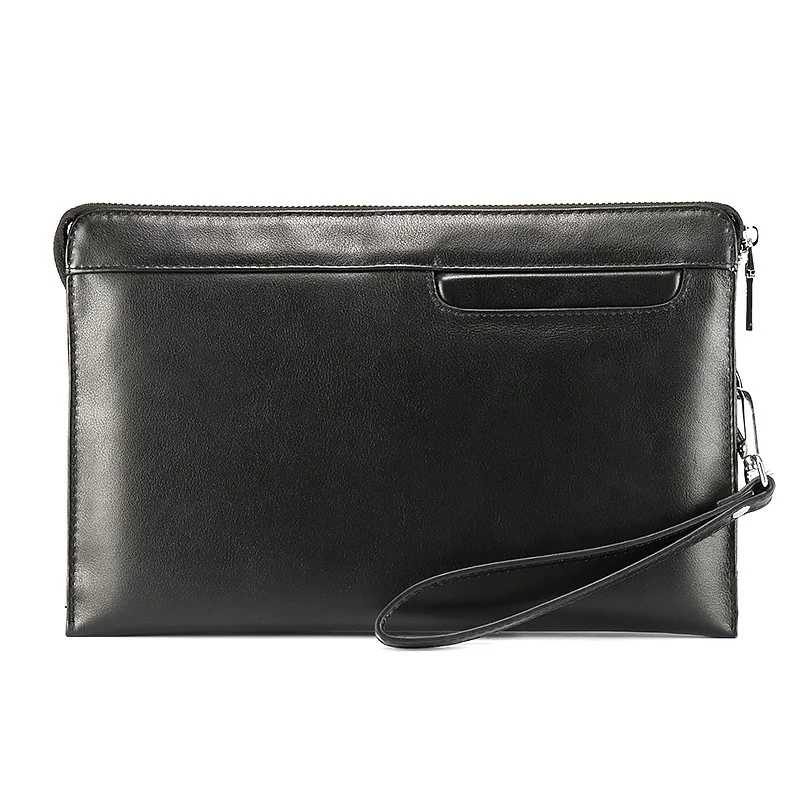 男士手拿包真皮男包横款信封包商务休闲头层牛皮手包复古时尚百搭