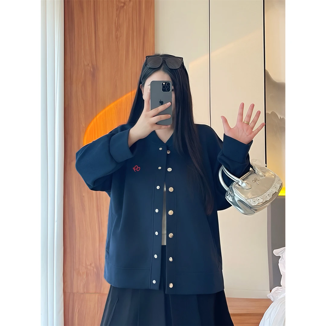 大码女装秋季潮流遮肉花契200斤胖mm松弛感挺括小衫外套14727-Y