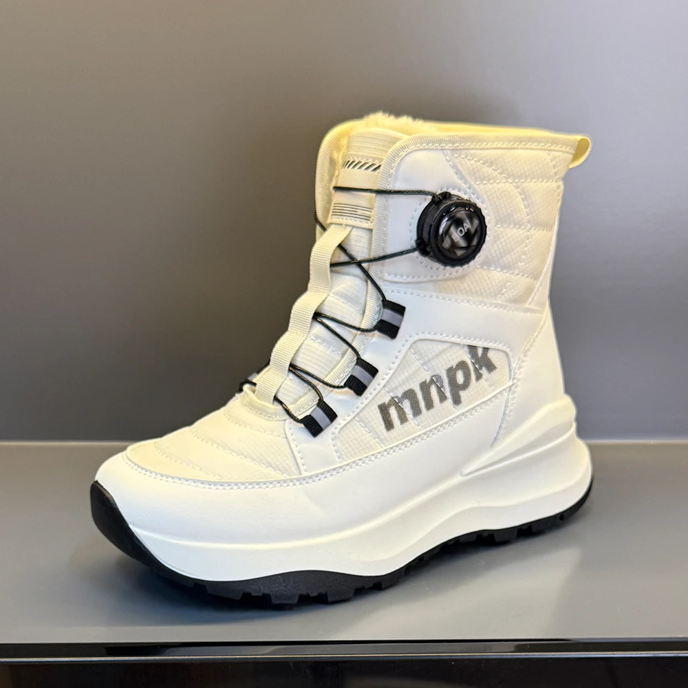 雪地靴男女冬季加绒加厚保暖大棉高帮鞋厚底户外防滑登山鞋百搭