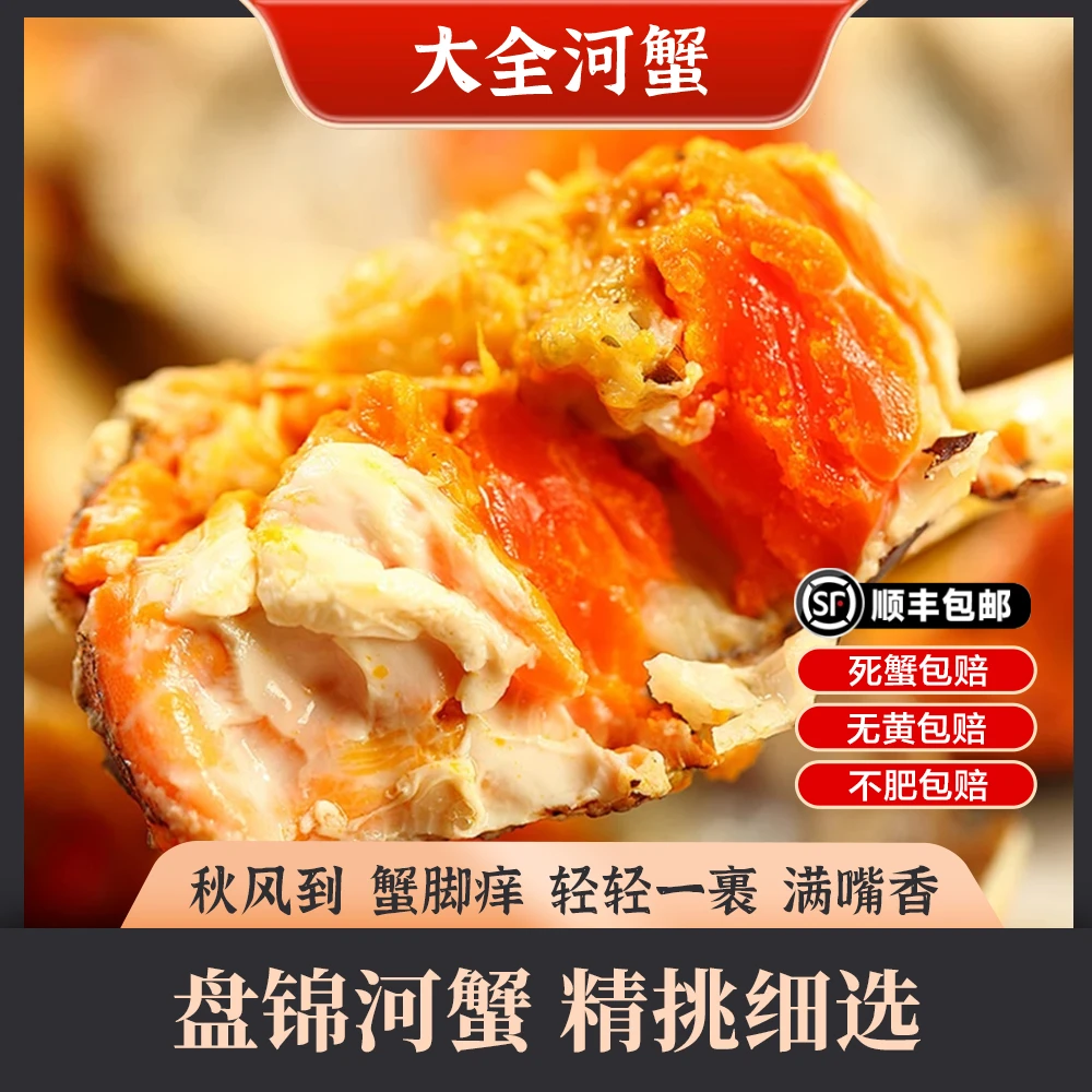 【活蟹】大全盘锦河蟹 0.8-1两/只 3斤 全母