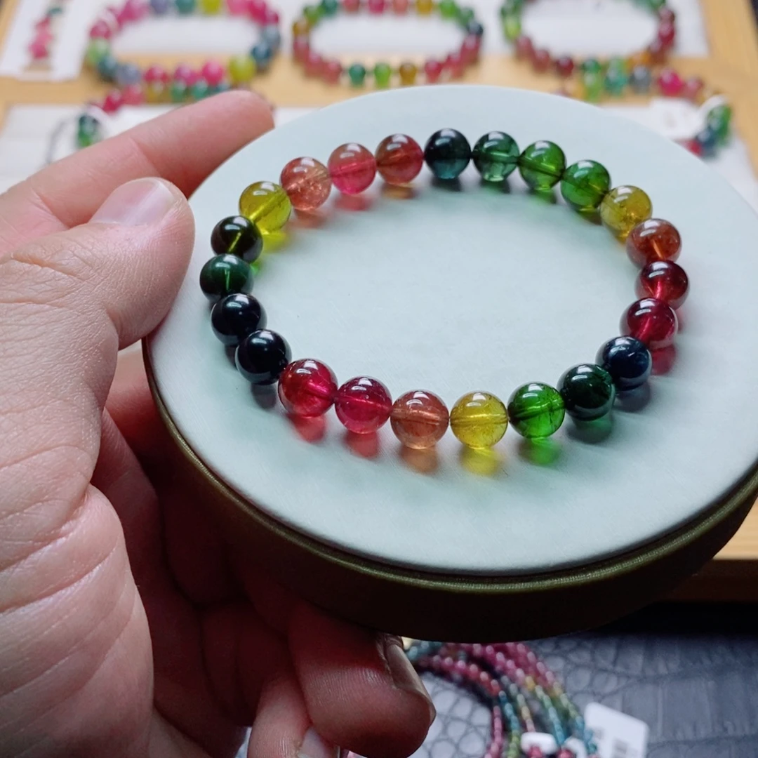 碧玺未镶嵌碧玺手链