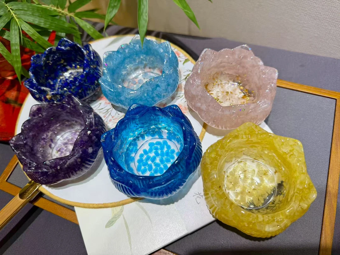 【灰姑娘原创】莲花佛牌供台或烟缸万能收纳盒M1177