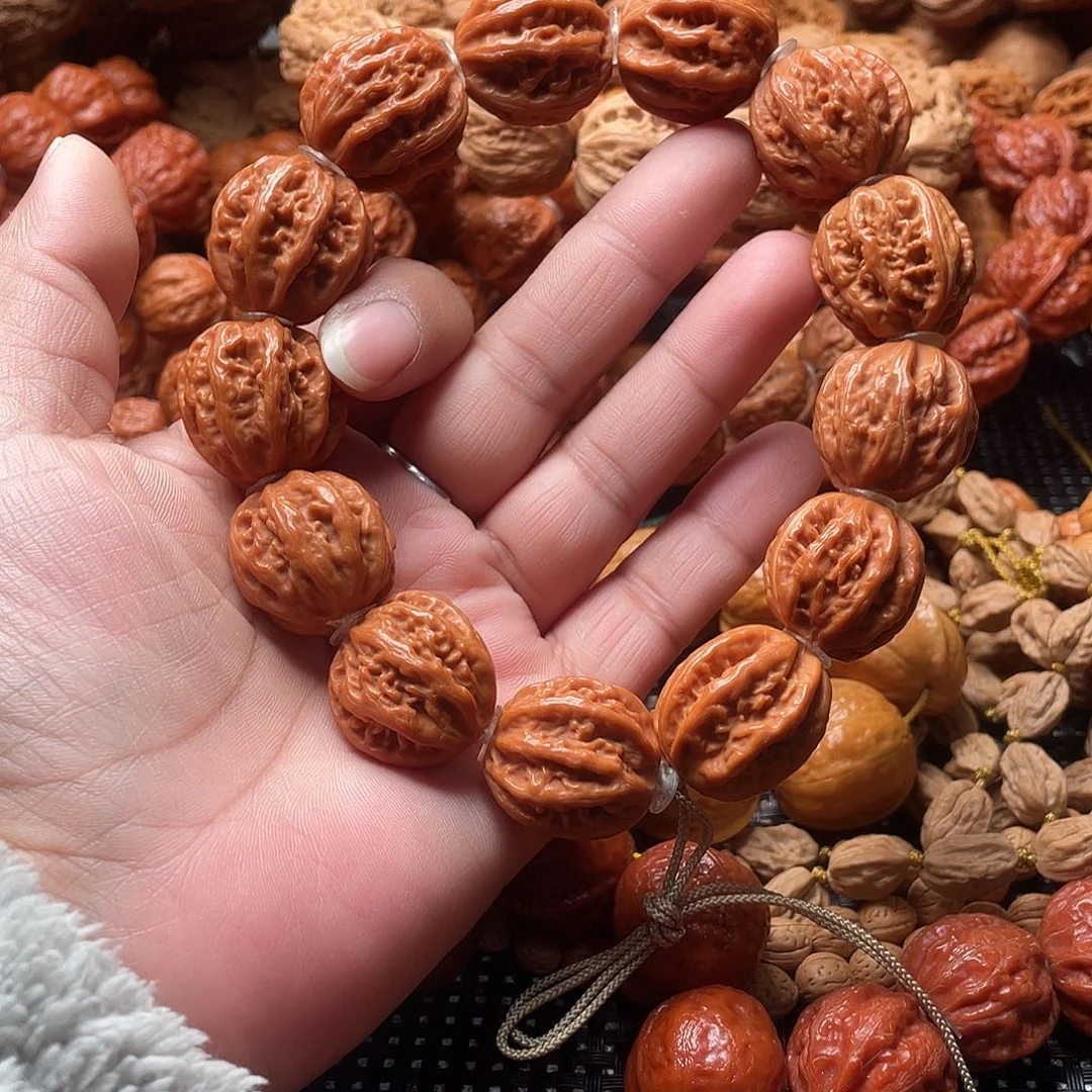 文玩核桃手串粗筋八棱