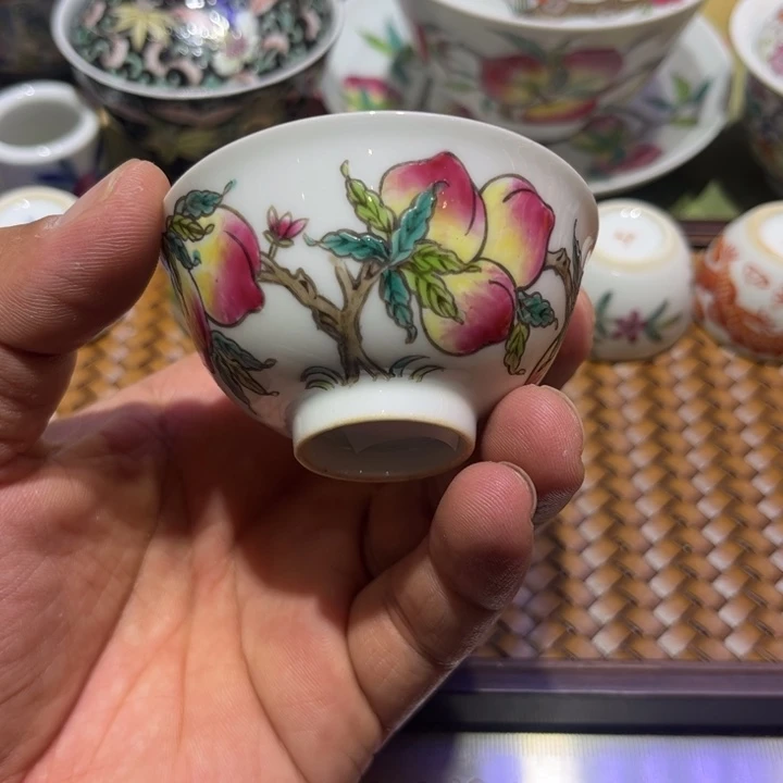 纯手绘精品盖碗杯