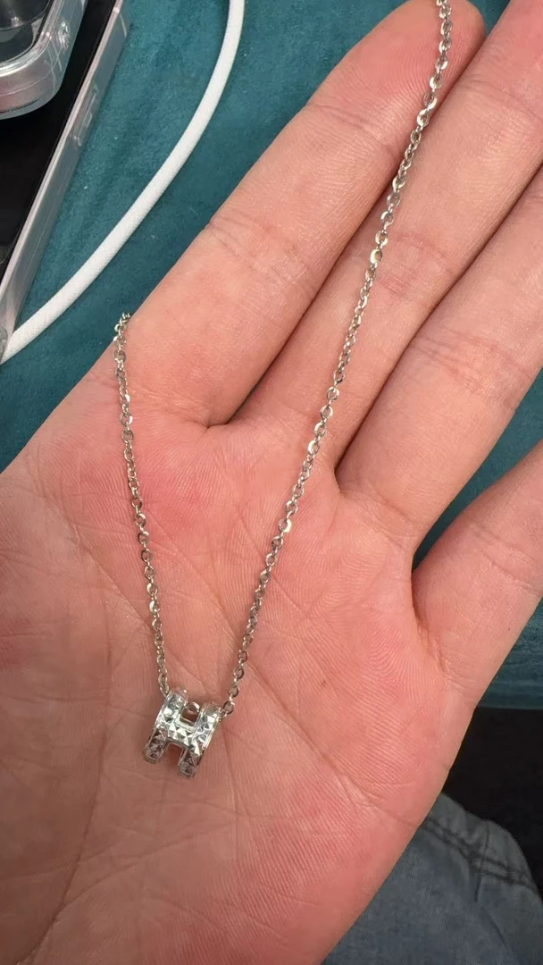 足铂999项链鱼麟链