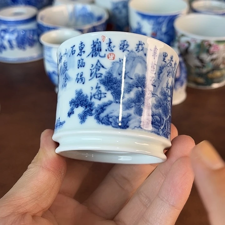 是***球瓷片景德镇全手工手绘陶瓷