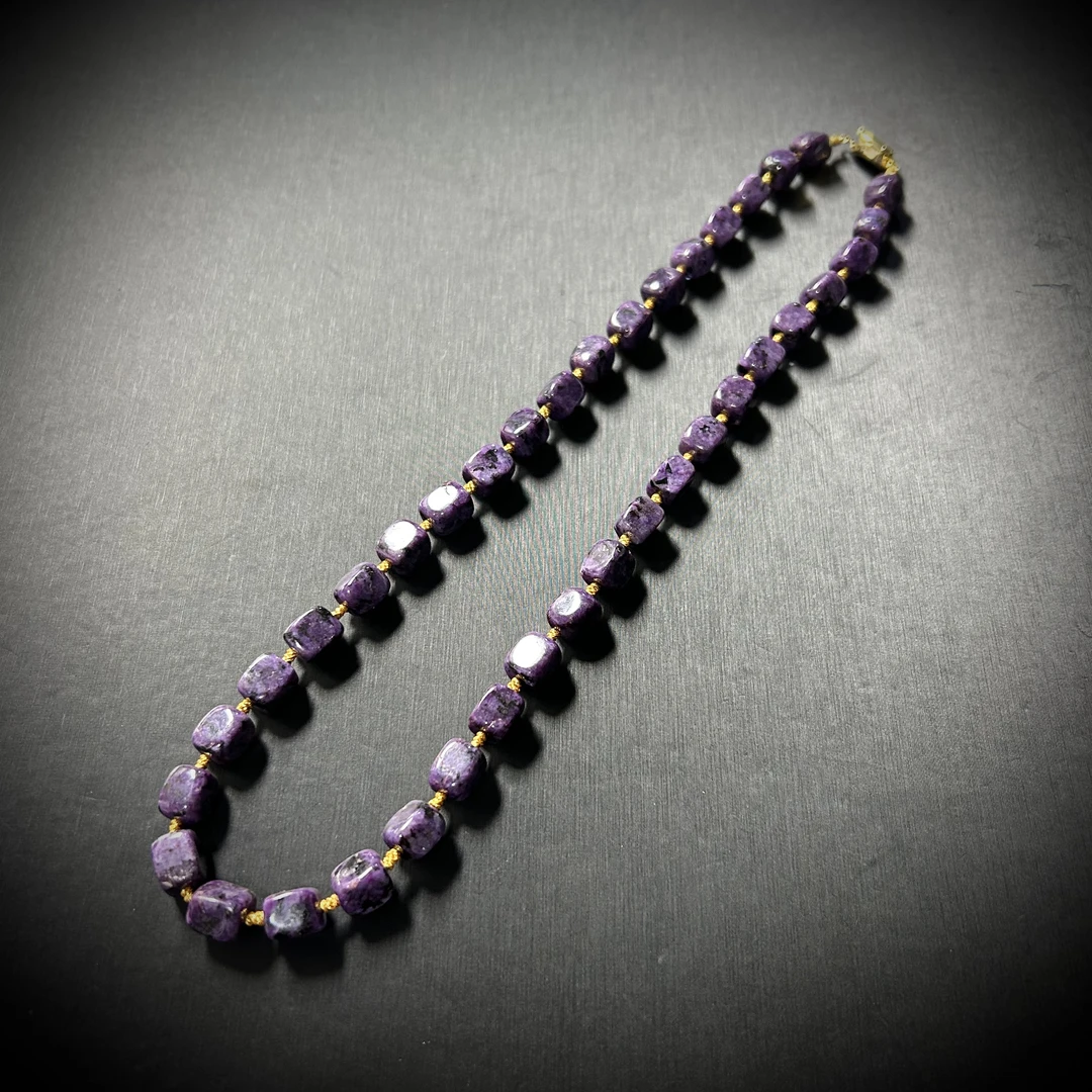 32001377紫方条手编项链（多样性发其一）665