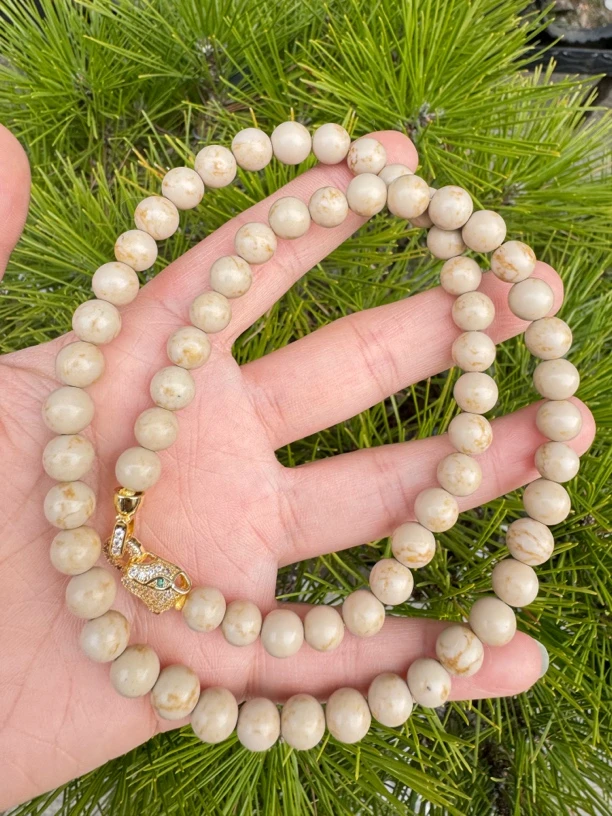 舍得 舍L利 66珠项链 0.8cm