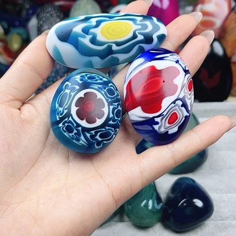 玛瑙/玉髓未镶嵌珠宝半成品青*瓷