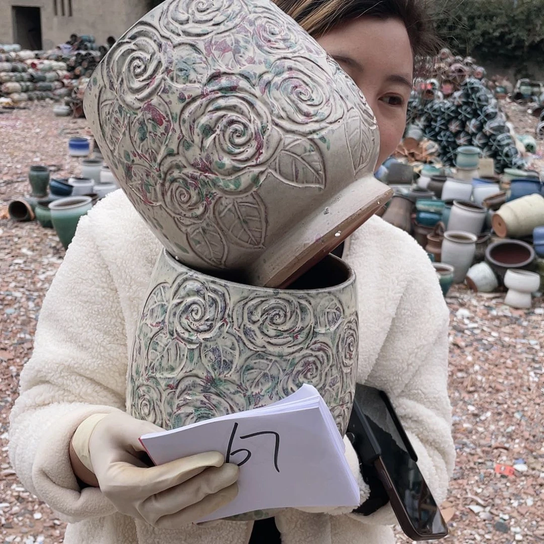 红陶王嫂花盆0125-67