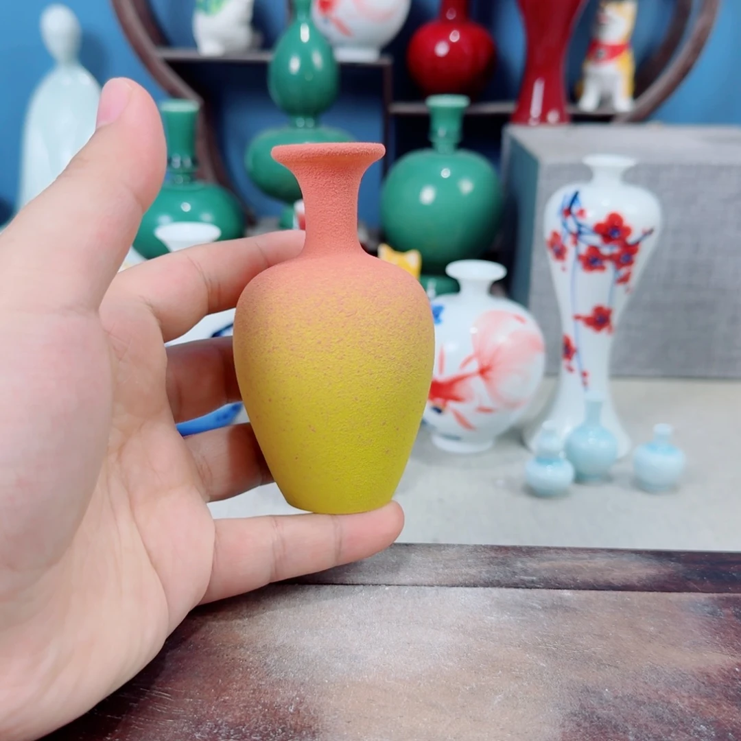 陶瓷手工小花器摆件