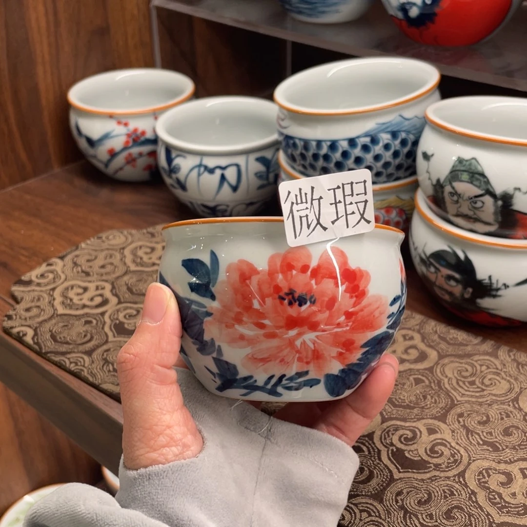 微瑕釉下彩纯手绘