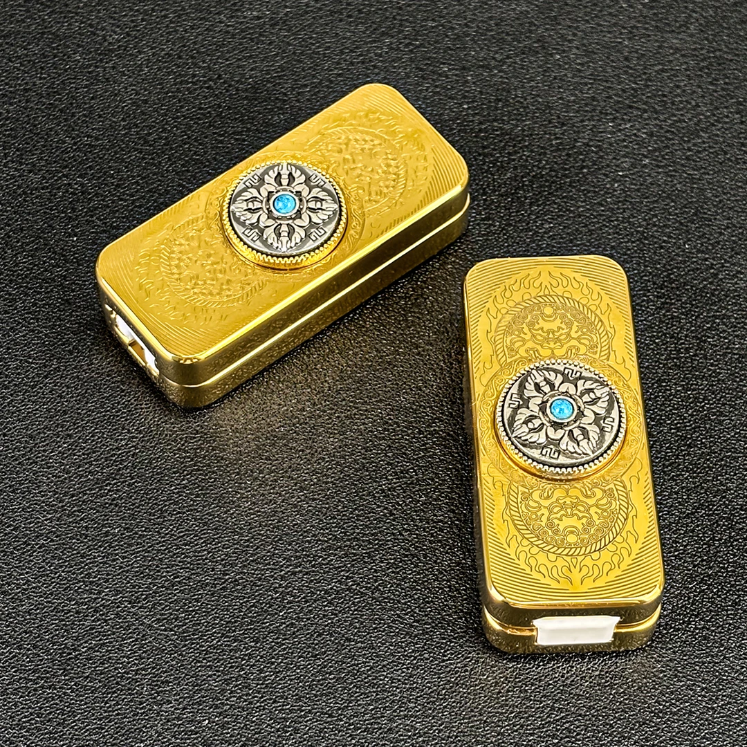 edc解压玩具304不锈钢醒狮机械双轨叮叮推牌潮玩律动金叉陀螺