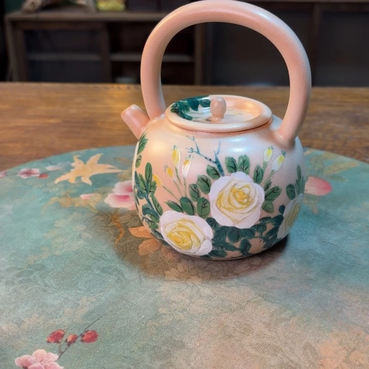 柴烧纯手工手绘陶瓷