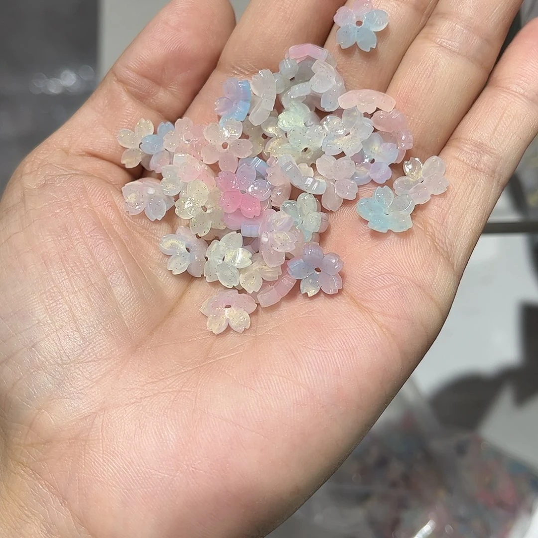 醋酸兰粉色小花50个