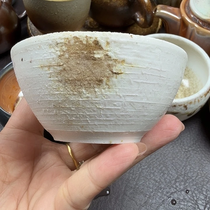 手工手作柴烧主人杯