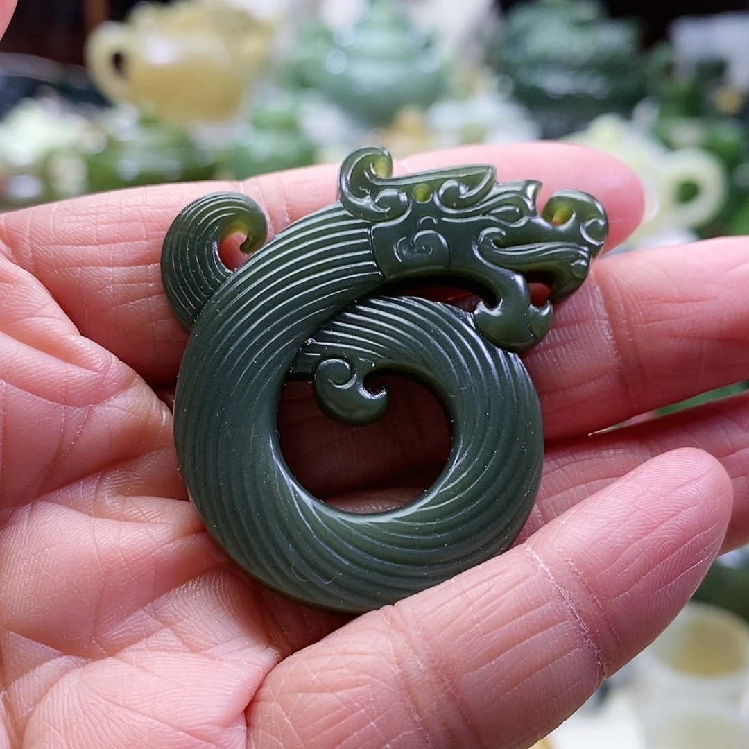 和田玉挂件未镶嵌冰*