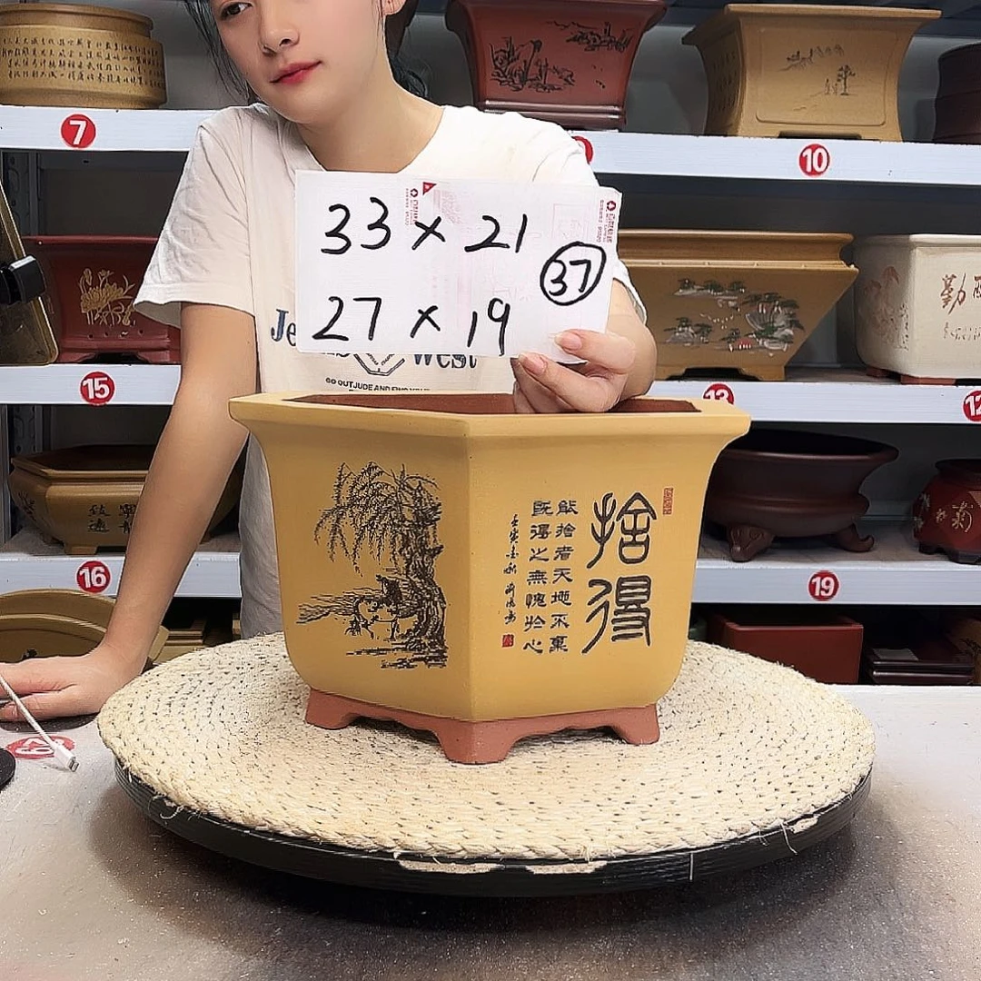 紫砂花盆紫砂花盆