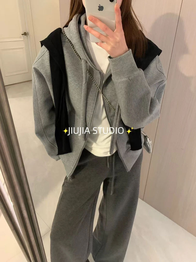 九佳空气感宽松松弛感慵懒液态廓形重磅果冻棉外套43D11女装