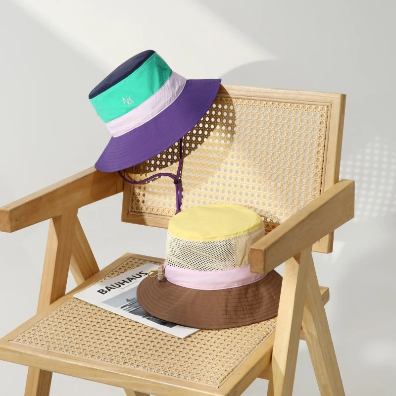 【云絮遮阳】山系徒步亮眼时尚百搭简约撞色男女同款渔夫帽C2009