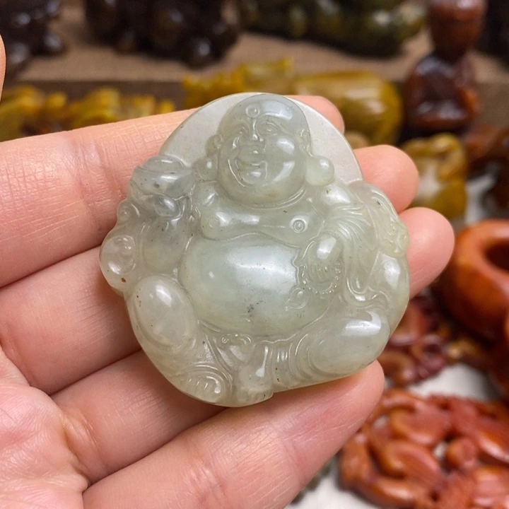 蛇纹石玉未镶嵌颈饰84