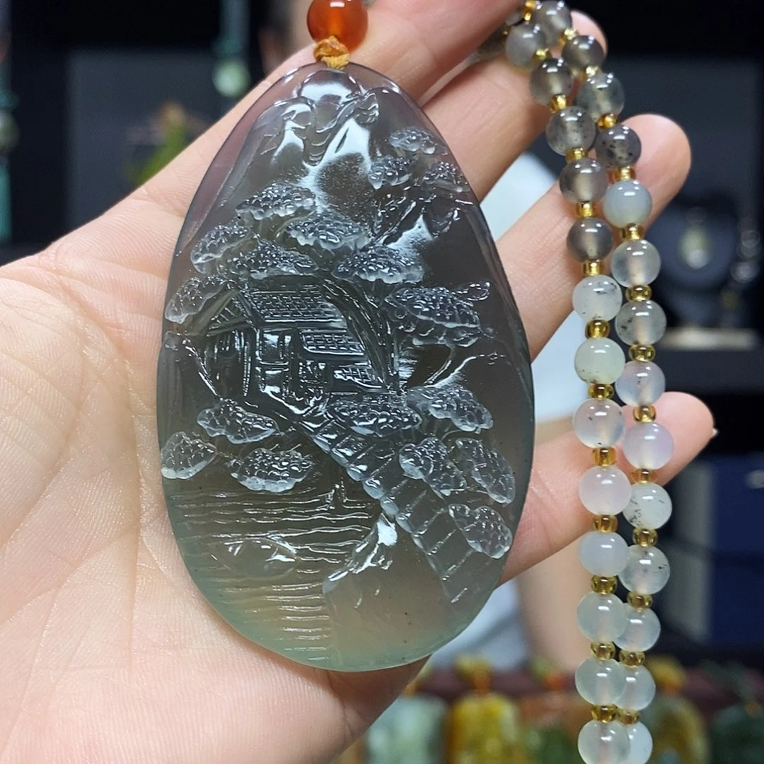 未镶嵌岫玉挂件吊坠