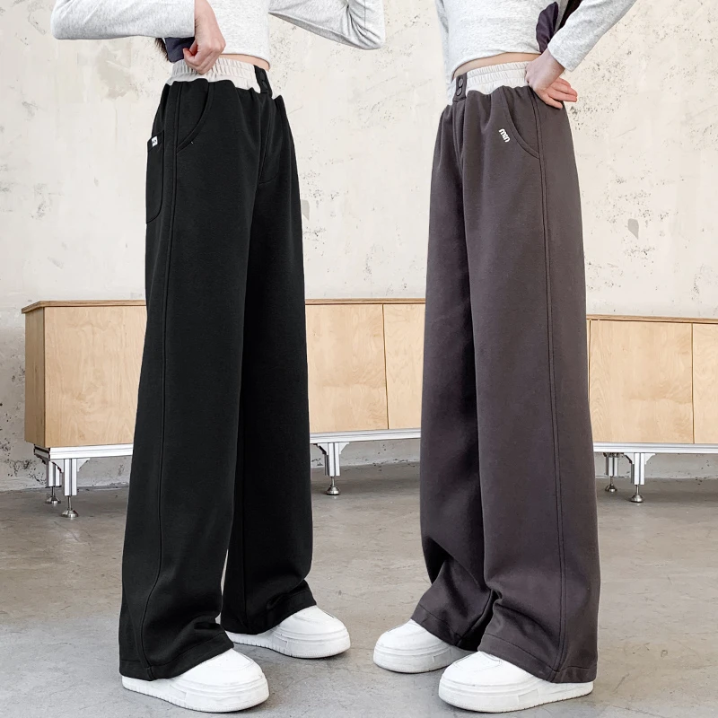 女童裤子春秋外穿2025新款儿童秋装洋气休闲长裤大童秋季宽松卫裤