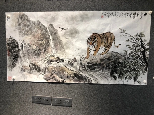 老虎水墨写意精品