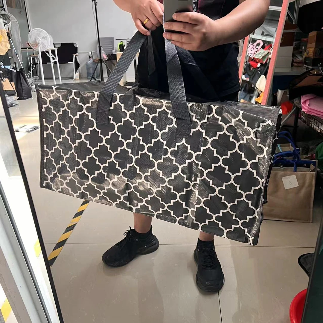 两只装（72*33*35）炒厚搬家袋！双防水拉链家用收纳袋（微染色）83升