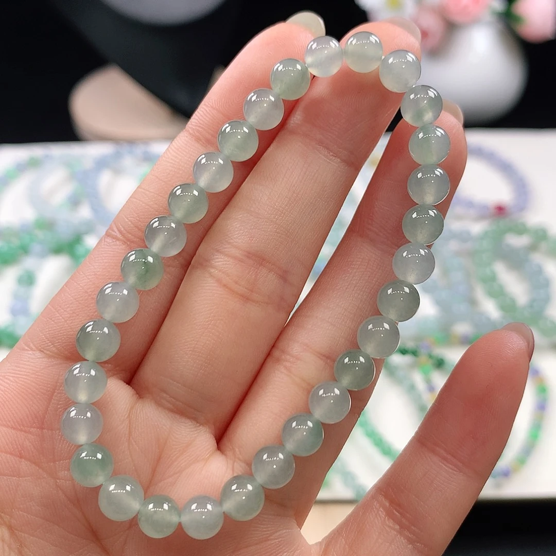 翡翠未镶嵌手链6mm