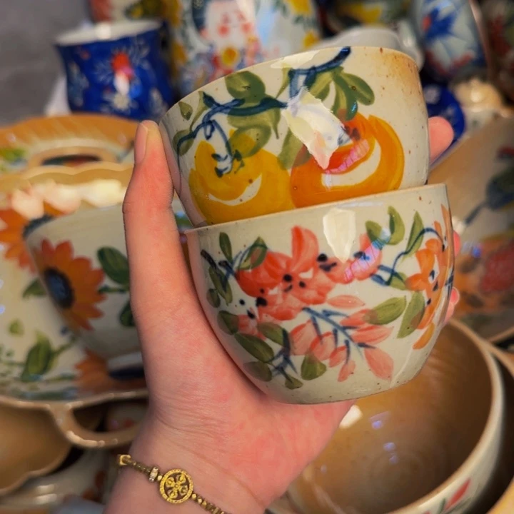 瓷片景德镇陶瓷手工手绘