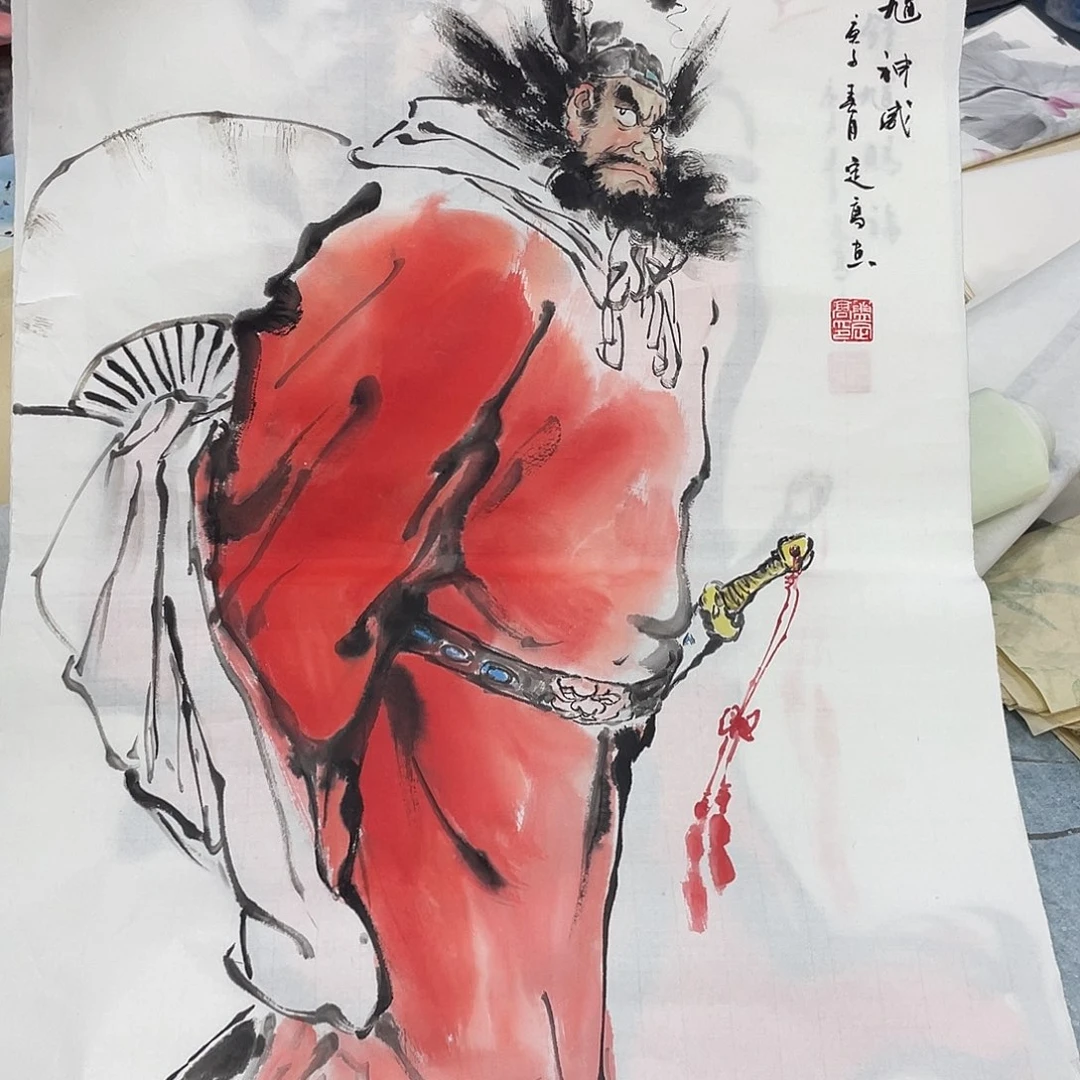 国画纯手工制作的