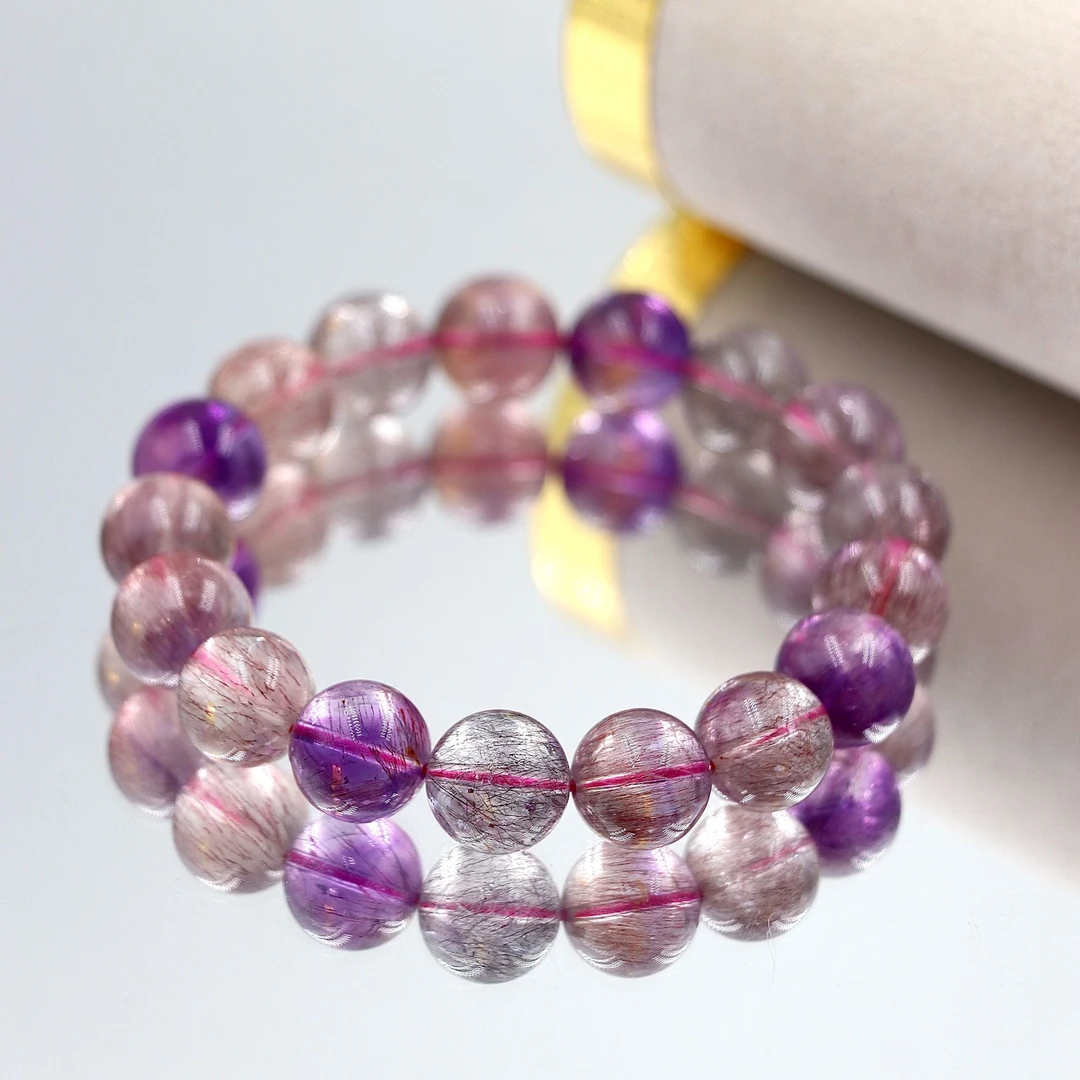 天然高阶稀缺彼岸花超七水晶手串A2047-尺寸可选多样性发一