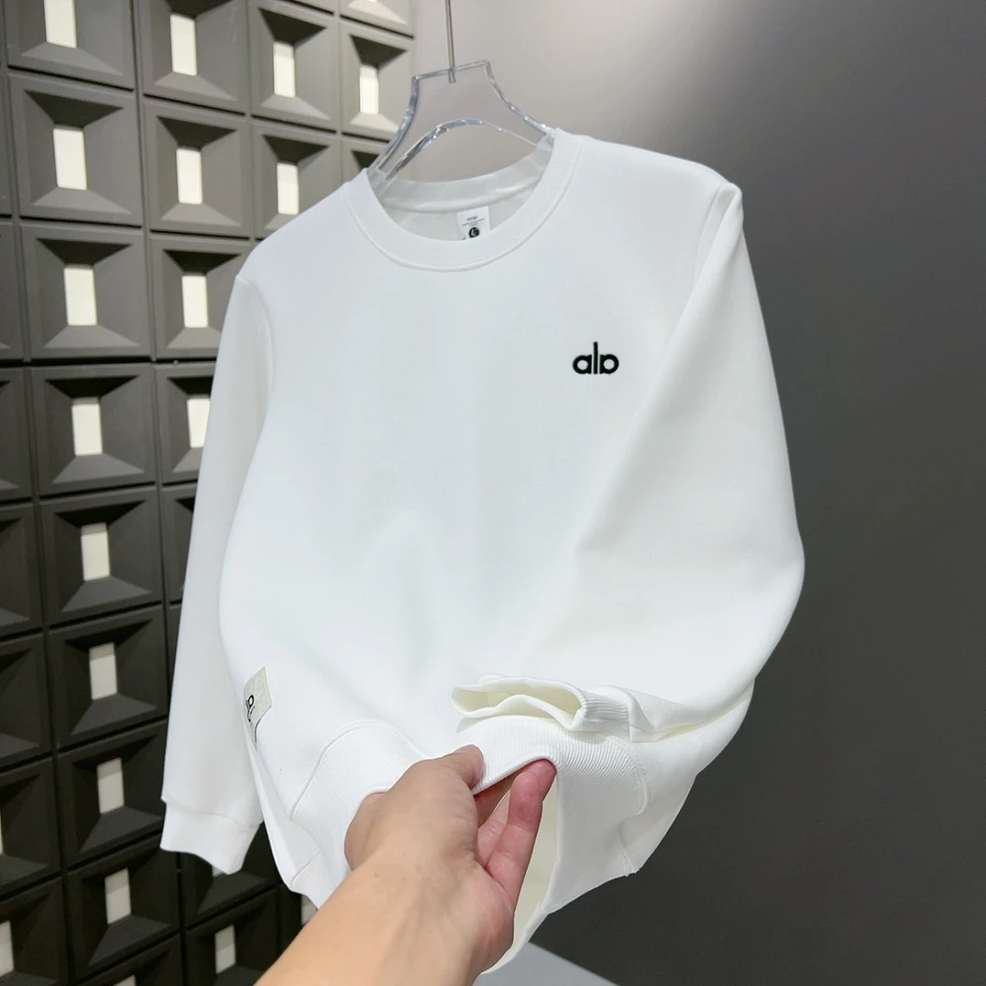 秋冬季新款休闲百搭潮流圆领套头男士刺绣加绒卫衣上衣长袖5007