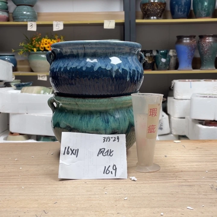 紫砂花盆多肉陶土花盆微瑕29