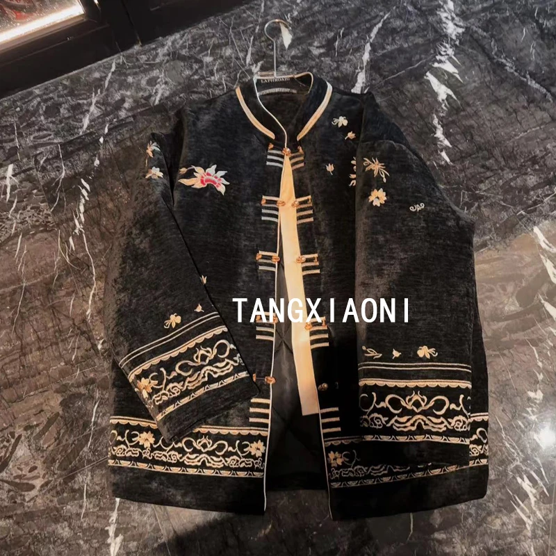 渠道货 刺绣版【黑金苗绣】重磅外套
