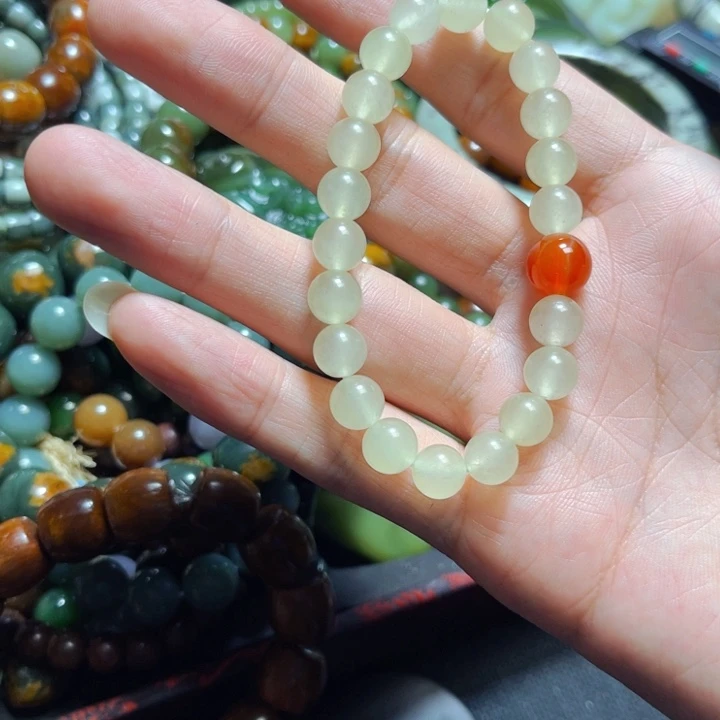 蛇纹石玉未镶嵌手链