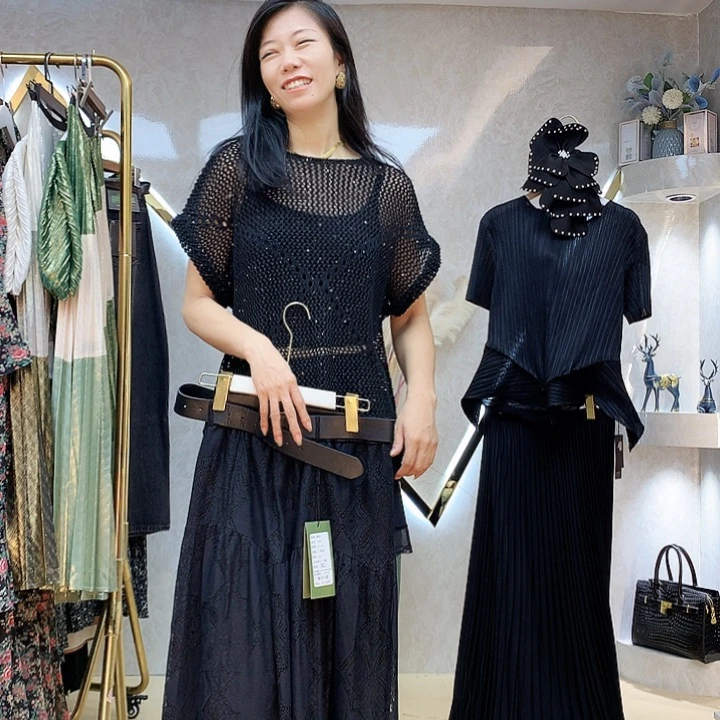 套头小*宝气质上衣半裙两件套L码