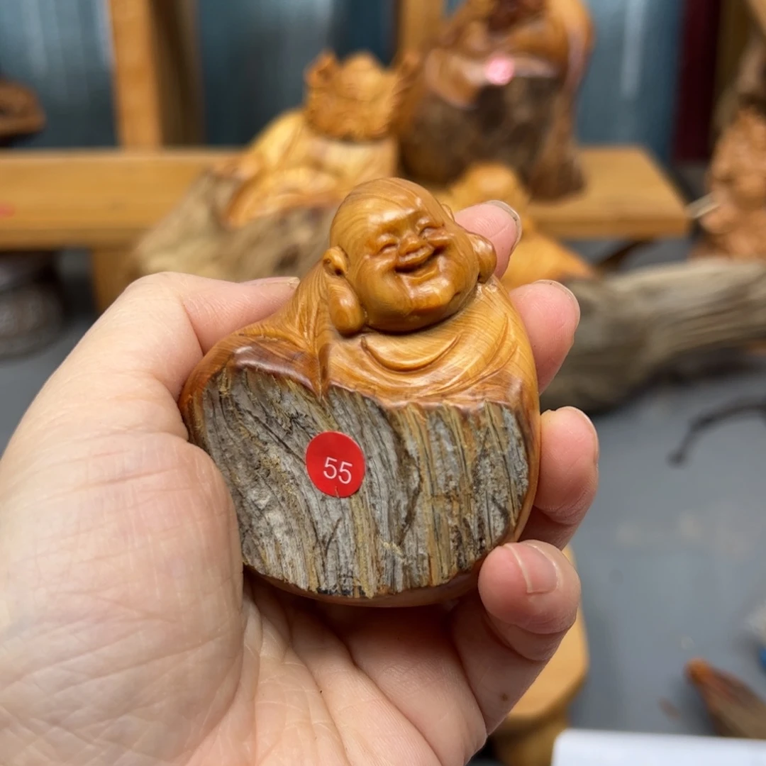 C****木崖柏木摆件手把件，