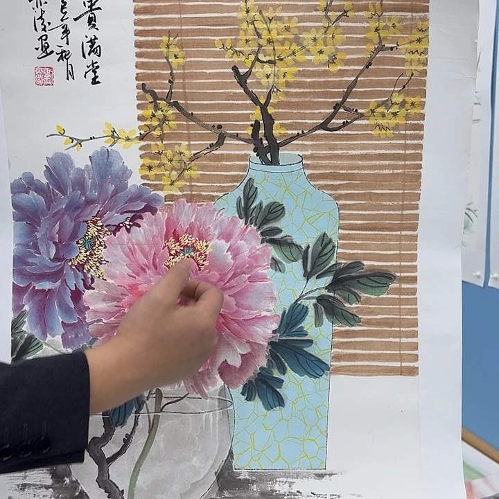 国画手绘国画作品