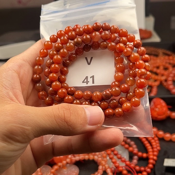 未镶嵌南红玛瑙多样性发货6m m南红玛瑙