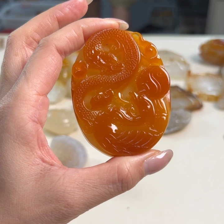 玛瑙/玉髓吊坠(不含链)未镶嵌